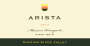 Arista Winery Mononi Vineyard Pinot Noir 2010 Front Label