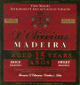 D'Oliveira 15 Year Old Sweet Front Label