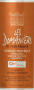 Domaines Ott Les Domaniers Cotes de Provence Rose 2008 Front Label
