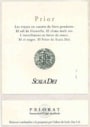 Scala Dei Priorat Prior 2004 Front Label