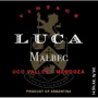 Luca Malbec 2008 Front Label