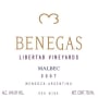 Bodega Benegas Estate Malbec 2007 Front Label
