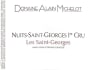 Alain Michelot Nuits St. Georges Les Saint Georges Premier Cru 2009 Front Label