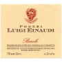 Luigi Einaudi Barolo 2004 Front Label