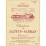 Chateau De Mattes Sabran Corbieres Dionysos 2007 Front Label
