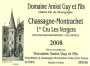 Guy Amiot Chassagne-Montrachet Les Vergers Premier Cru 2008 Front Label