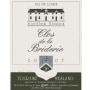 Clos de la Briderie Touraine-Mesland Rouge Vieilles Vignes 2007 Front Label