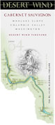 Desert Wind Cabernet Sauvignon 2004 Front Label