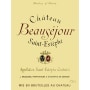 Chateau Haut-Beausejour Saint-Estephe 2006 Front Label