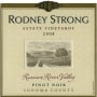 Rodney Strong Estate Pinot Noir 2008 Front Label