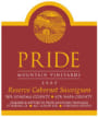 Pride Mountain Vineyards Reserve Cabernet Sauvignon (1.5 Liter Magnum) 2001 Front Label