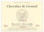 Chevalier de Gruaud St. Julien 1999 Front Label