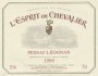 L'Esprit de Chevalier Pessac Leognan 1999 Front Label