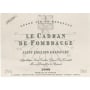 Cadran de Fombrauge Saint-emilion 1999 Front Label