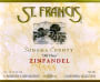 St. Francis Old Vines Zinfandel 1998 Front Label