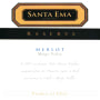 Santa Ema Reserva Merlot 2007 Front Label