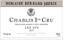 Bernard Defaix Chablis Les Lys Premier Cru 2011 Front Label