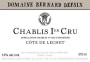 Bernard Defaix Cotes de Lechet Chablis Premier Cru 2010 Front Label