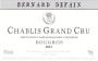 Bernard Defaix Chablis Bougros Grand Cru 2012 Front Label