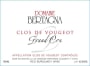 Domaine Bertagna Clos Vougeot Grand Cru 2014 Front Label