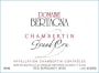 Domaine Bertagna Chambertin Grand Cru 2014 Front Label