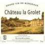 Chateau La Grolet Cotes de Bourg 2005 Front Label