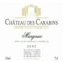 Chateau des Carabins Margaux 2005 Front Label