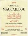 Chateau Maucaillou Moulis en Medoc 2003 Front Label