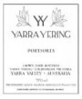 Yarra Yering Portsort 2000 Front Label
