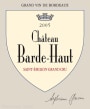 Chateau Barde-Haut  2005 Front Label