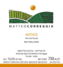 Matteo Correggia Anthos 2008 Front Label