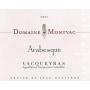 Domaine de Montvac Vacqueyras Arabesque 2007 Front Label
