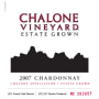 Chalone Estate Chardonnay 2007 Front Label