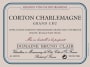 Bruno Clair Corton-Charlemagne Grand Cru 2012 Front Label