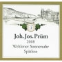 Joh. Jos. Prüm Wehlener Sonnenuhr Riesling Spatlese 2008 Front Label