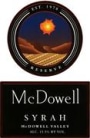 McDowell Estate Syrah 1997 Front Label