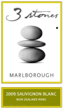 3 Stones Sauvignon Blanc 2009 Front Label