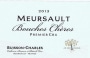 Domaine Buisson-Charles Meursault Bouches Cheres Premier Cru 2013 Front Label