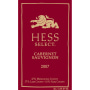 Hess Select Cabernet Sauvignon 2007 Front Label