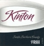 Kinton Santa Barbara Syrah 2006 Front Label