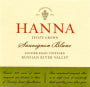 Hanna Sauvignon Blanc 2009 Front Label