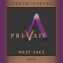 PreVail Alexander Valley West Face 2005 Front Label