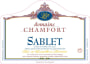Domaine Chamfort Cotes du Rhone Villages Sablet 2015 Front Label