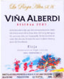 La Rioja Alta Vina Alberdi Reserva Tinto 2003 Front Label