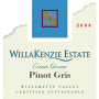 WillaKenzie Estate Pinot Gris (375ML half-bottle) 2008 Front Label
