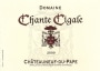 Domaine Chante Cigale Chateauneuf-du-Pape 2009 Front Label