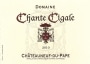 Domaine Chante Cigale Chateauneuf-du-Pape 2010 Front Label