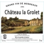 Chateau La Grolet Cotes de Bourg 2004 Front Label