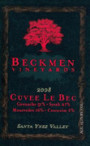 Beckmen Cuvee Le Bec 2008 Front Label