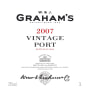 Graham's Vintage Port (375ML half-bottle) 2007 Front Label